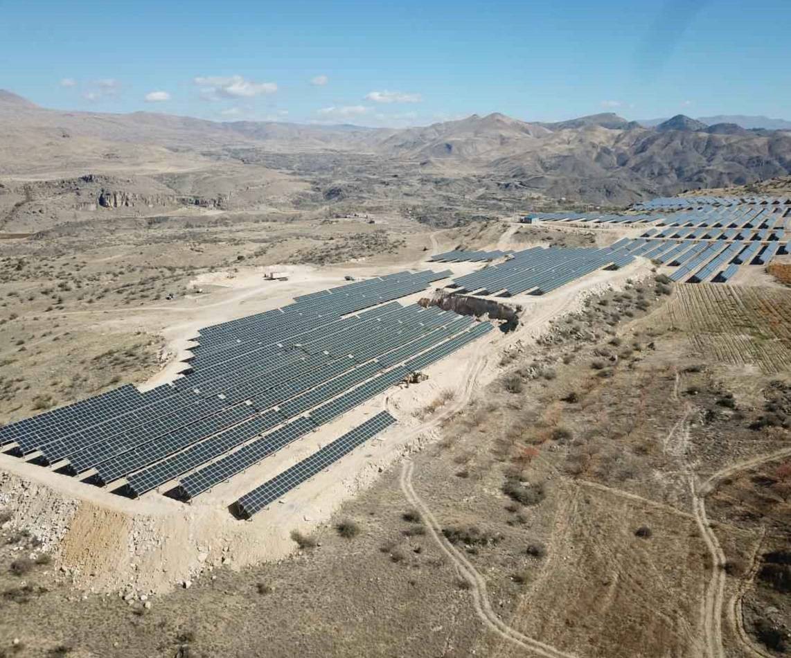 Montatura fotovoltaica da montagna in alluminio e acciaio