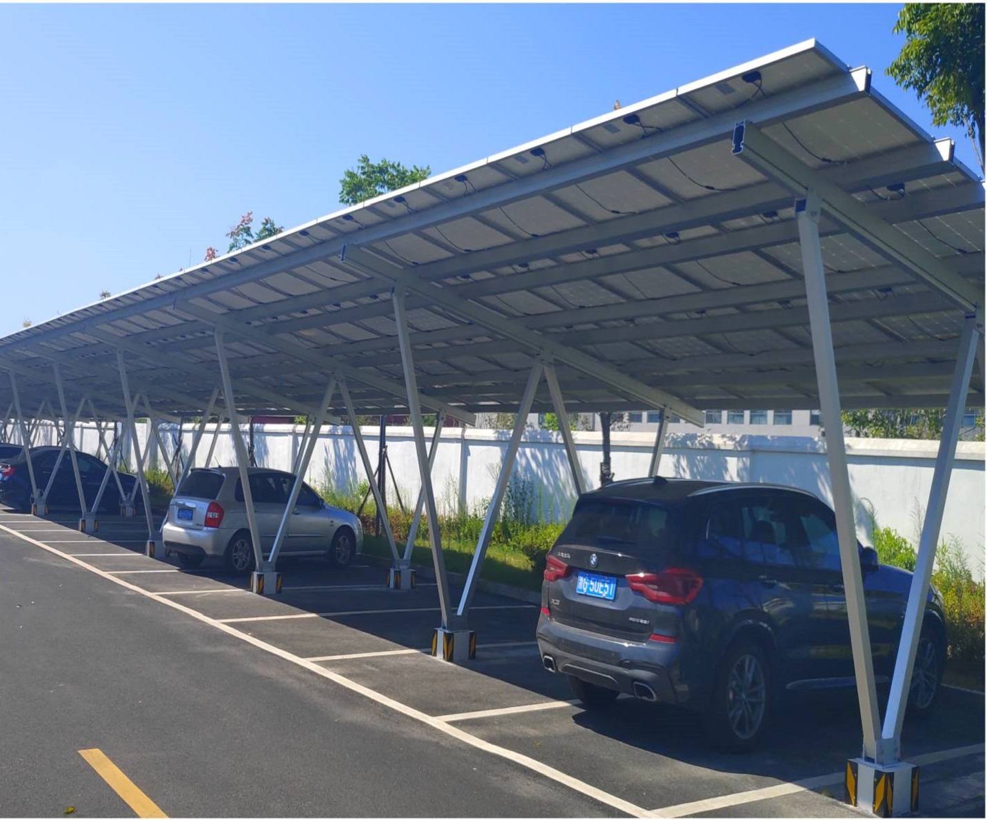 Supporto fotovoltaico da parcheggio impermeabile